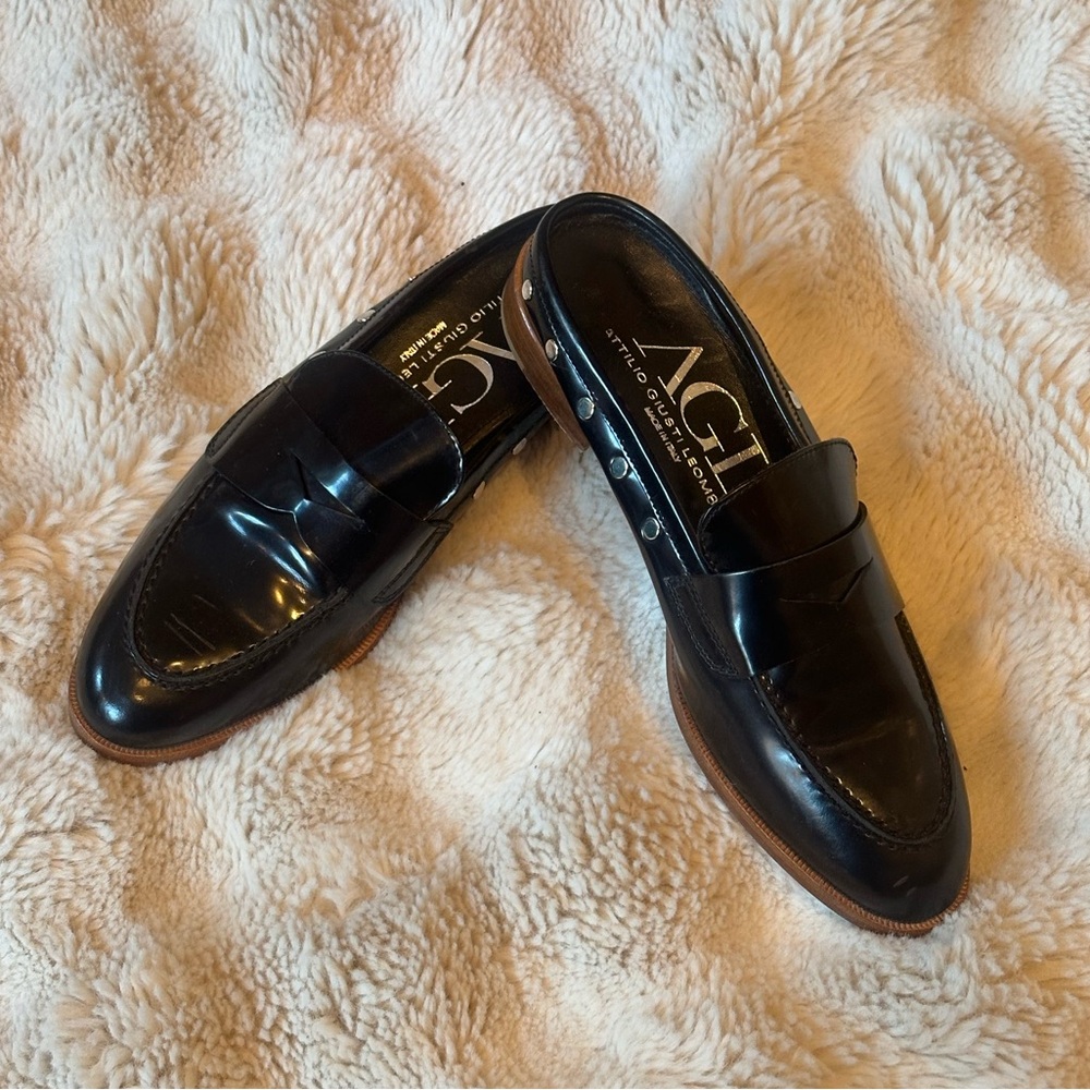 AGL Italian Leather Loafers US size 7.5